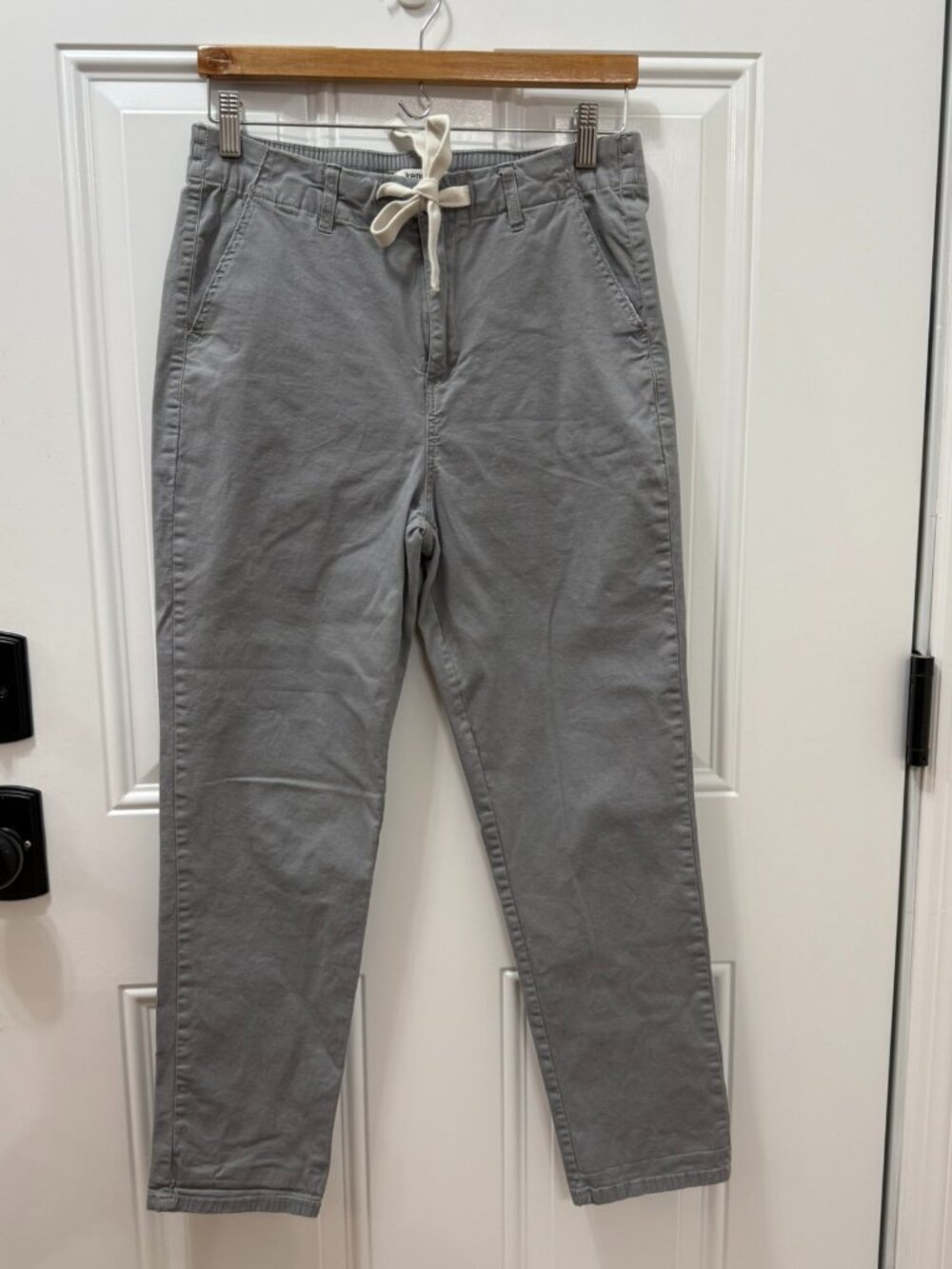 Kensie The Girlfriend Gray Drawstring Pants Size 8 - Picture 2 of 6